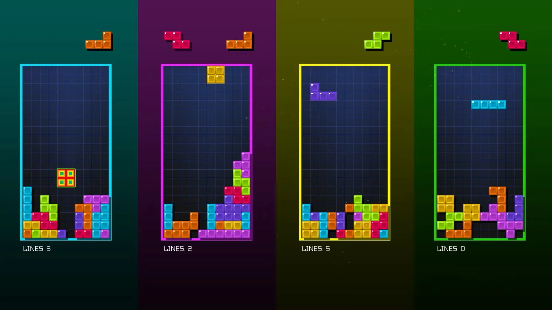 Кадр игры Tetris