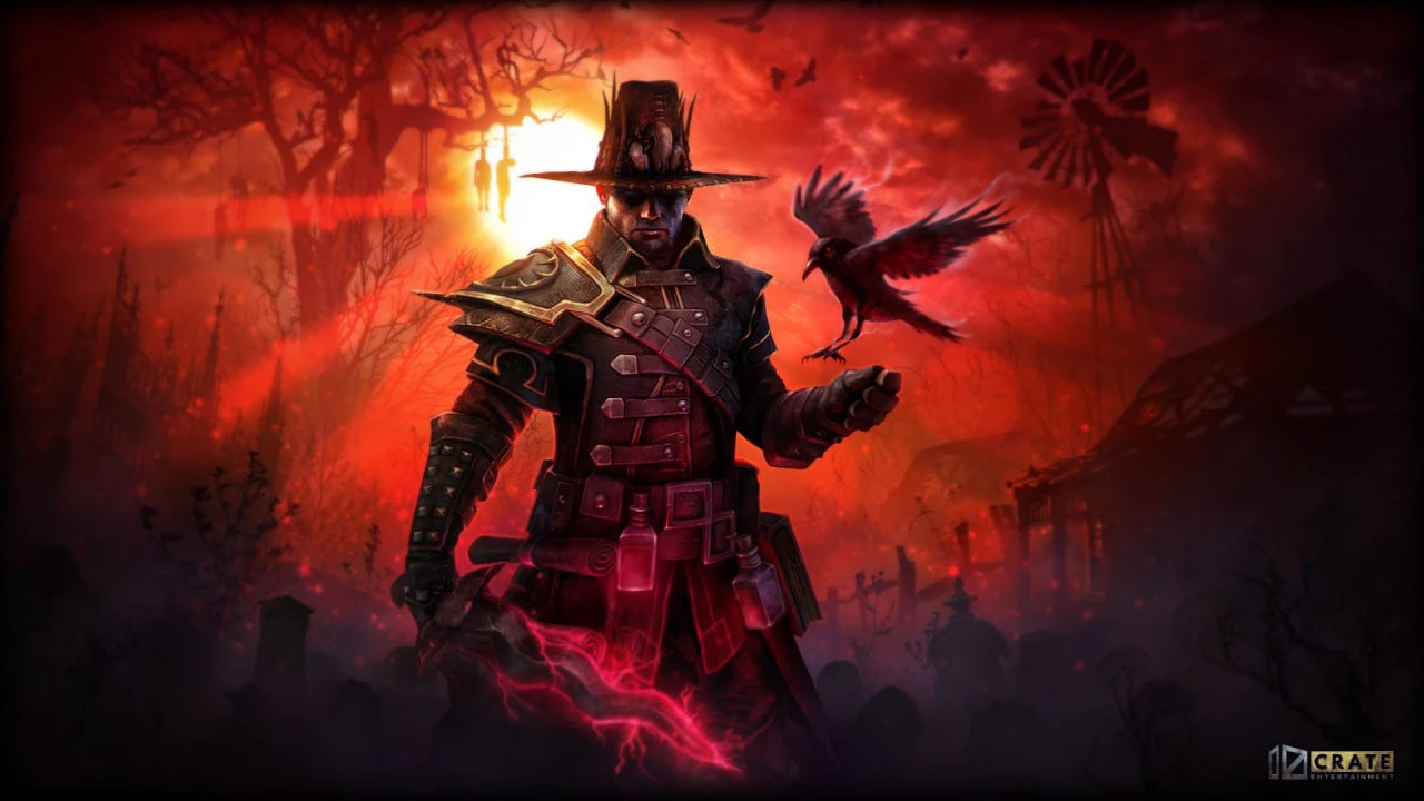 Key art с главным героем Grim Dawn
