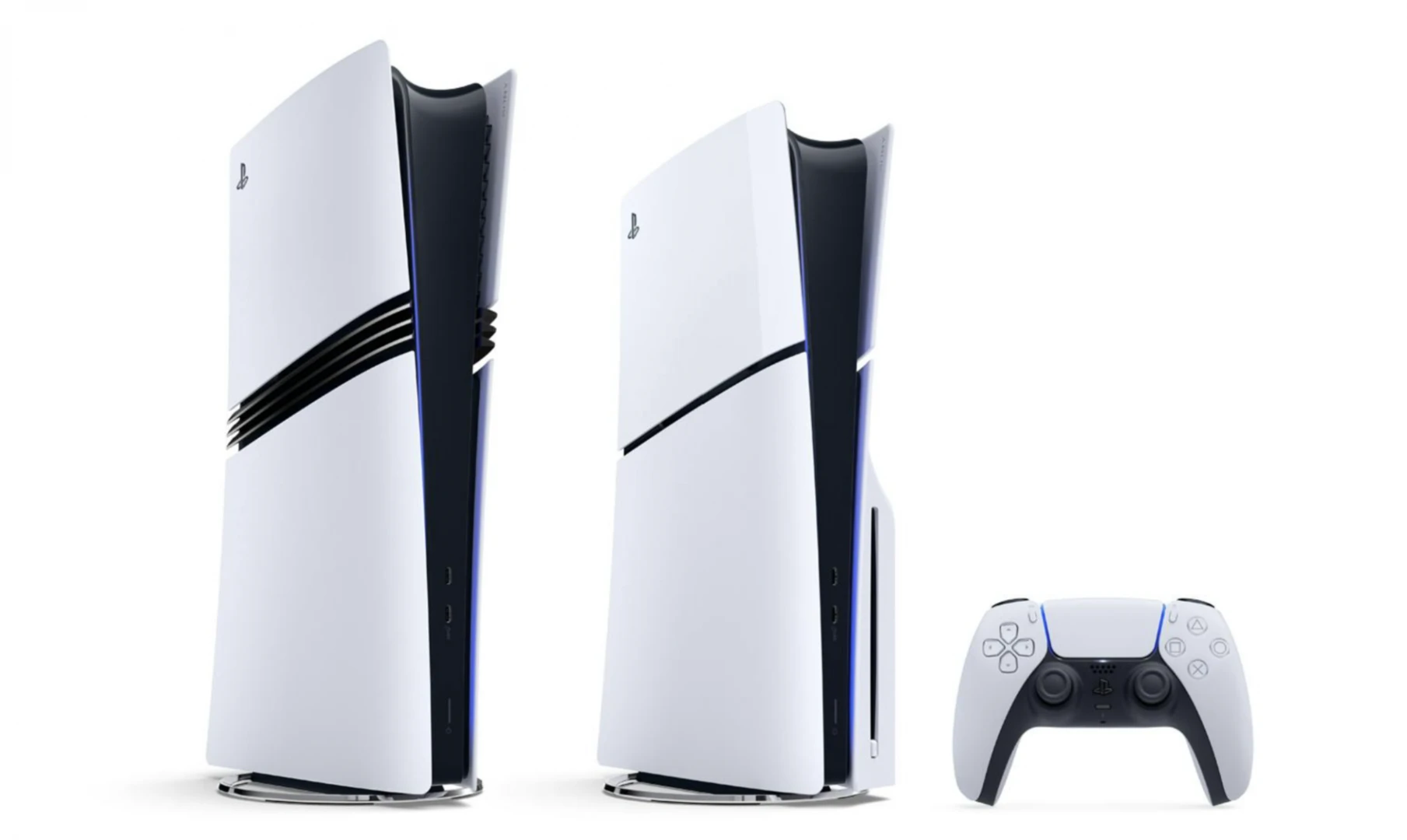 PS5 Pro (слева) и PS5 Slim